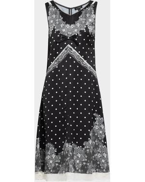 Marc Jacobs Trompe L & Apos;Oeil Slip Midi Dress - Black