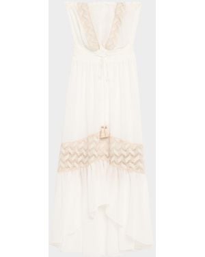 Ramy Brook Dorian Strapless Midi Dress - White