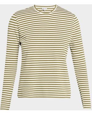 Kule The Modern Striped Long-Sleeve T-Shirt - Green
