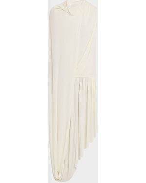 Co. Jersey Draped Tail Dress - White