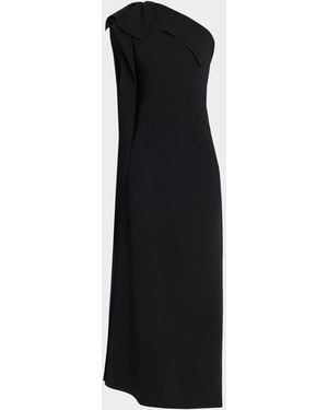 FFORME Andie Asymmetric Column Gown - Black