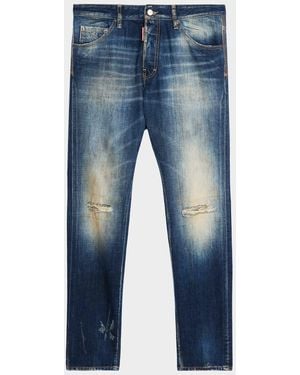 DSquared² Cool Guy Slim Faded Denim Jeans - Blue