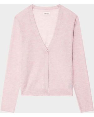 Zadig & Voltaire Manylla Cashmere Cardigan - Pink