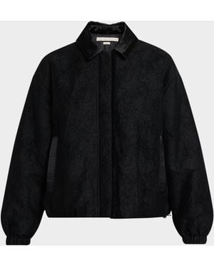 Jason Wu Frayed Jacquard Jacket - Black