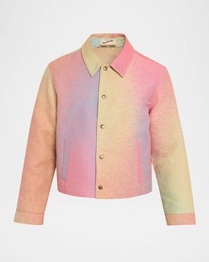 Sanderlak X Maharam & Apos;S Jacquard Blouson Jacket - Pink