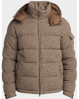 Moncler Apos;S Montgenevre Knit Puffer Jacket - Brown