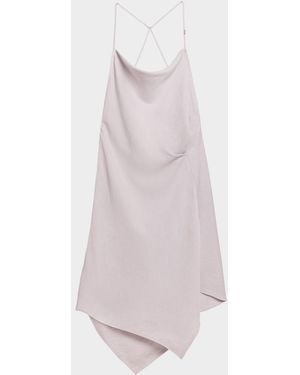 Helmut Lang Open-Back Knot Slip Dress - Pink
