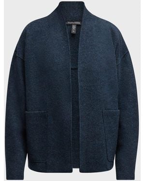 Eileen fisher lightweight boiled wool kimono jacket hot sale