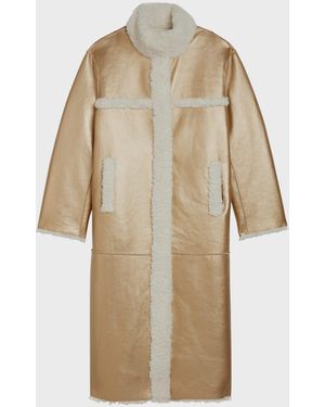 Apparis Tilly Reversible Long Coat - Natural