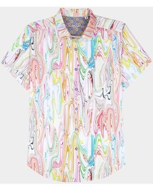 Robert Graham Apos;S Bellenden Woven Satin Shirt - White