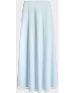 Kate Barton Jersey Circle Maxi Skirt - Blue