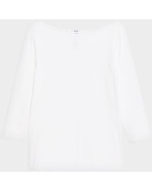Wolford Cordoba Boatneck Stretch Cotton Top - White