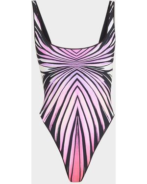 Roberto Cavalli Ray Of Sunshine One-Piece Swimsuit - Purple
