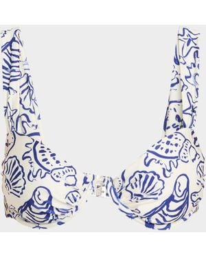 Jonathan Simkhai Anniston Underwire Bikini Top - Blue