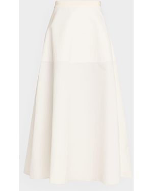 FFORME Deeta Flared Cotton Skirt - Natural