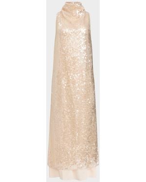 Altuzarra Noor Sequined Evening Gown - Natural