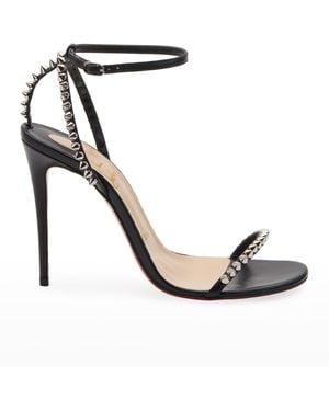 Christian Louboutin So Me Spike Sole Sandals - Black
