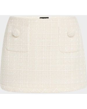 Marc Jacobs Tweed Mini Skirt - Natural