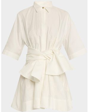 Acler Otterford Mini Dress - Natural