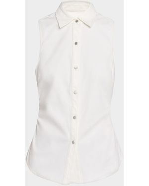 Rag & Bone Rbairflex Leah Denim Top - White