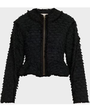 Ulla Johnson Soren Silk Crepe De Chine Shirt - Black
