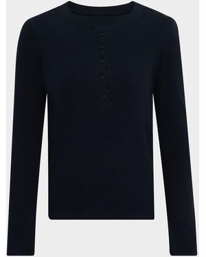 Nili Lotan Jordan Henley T-Shirt - Blue