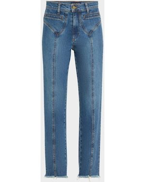 Ramy Brook Zayne Straight-Leg Jeans - Blue