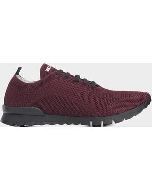 Kiton Apos;S Fitb Knit Low-Top Sneakers - Purple