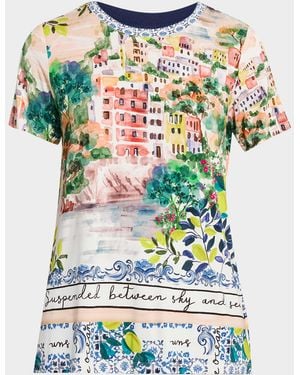 Johnny Was The Janie Botanical-Print Crewneck Tee - Multicolor