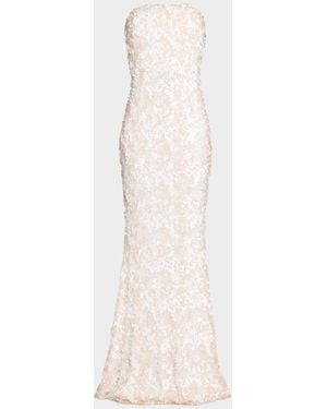 HELSI Helen Strapless Sequin Mermaid Gown - Natural