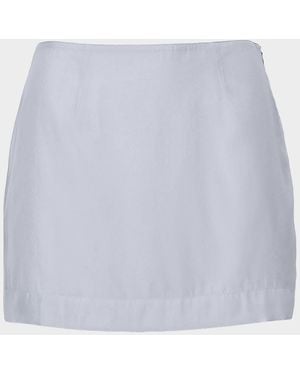 Rag & Bone Piper Organza A-Line Miniskirt - White