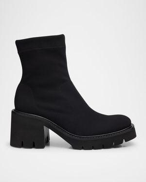 Pedro Garcia Zilia Stretch Nylon Ankle Booties - Black