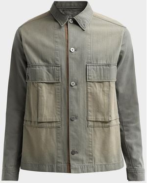 G-Star Apos;S Cotton Utility Shirt Jacket - Green