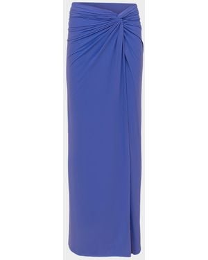 ViX Karen Side-Twist Midi-Skirt - Blue