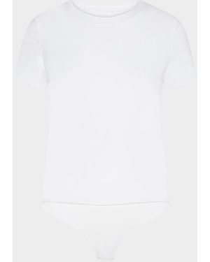 Commando Essential Crewneck Bodysuit - White