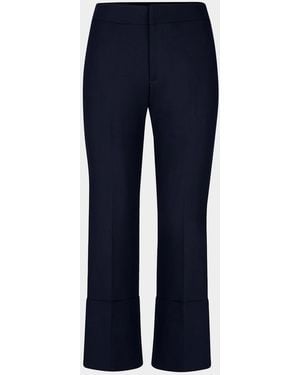 Smythe Berlin Cropped Straight-Leg Pants - Blue