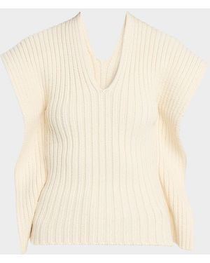 OSSOU Greer Cotton Cascade Tank Top - Natural