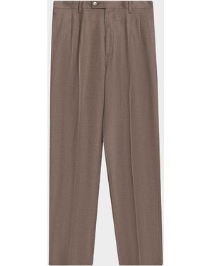 AURALEE Apos;S Wool Straight-Leg Pants - Brown