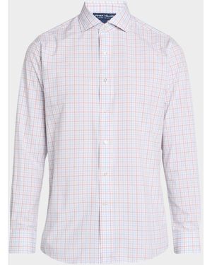 Peter Millar Apos;S Crown Crafted Main Performance Poplin Shirt - White