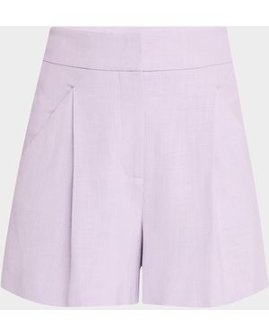 Veronica Beard Elbe Shorts - Purple