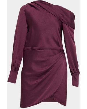 Jonathan Simkhai Cameron Satin Dress - Purple