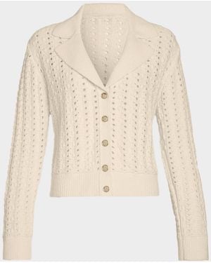 Ramy Brook Nadia Bauble Knit Cardigan - Natural