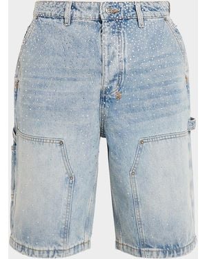 Ksubi Apos;S Maxx Operator Embellished Shorts - Blue