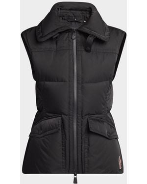 Moncler Hallaine Down Puffer Vest - Black