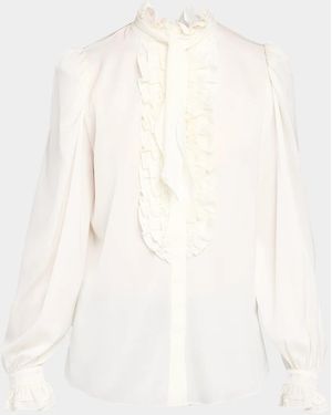 Kobi Halperin North Silk Georgette Blouse - White