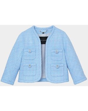 Marc Jacobs Pop J Marc Metallic Tweed Lady Jacket - Blue
