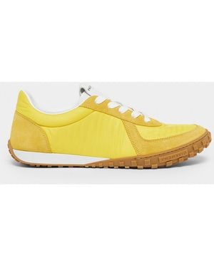 Givenchy Apos;S Glide Nylon/Suede Low-Top Runner Sneakers - Yellow