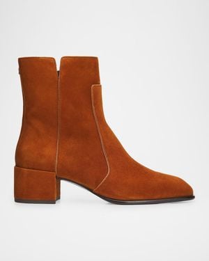 Jimmy Choo Eliot 45Mm Suede Ankle Boots - Brown