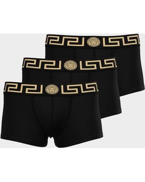 Versace Apos;S 3-Pack Medusa Jersey Briefs - Black
