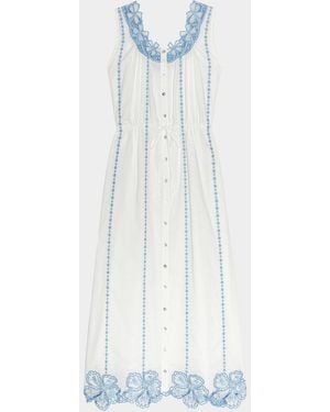 Rails Lorina Cotton Sleeveless Maxi Dress - White
